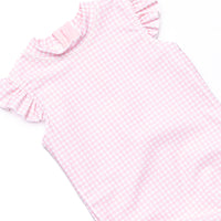 Tickled Pink Gingham One Piece, Pink