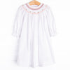 Red Roses Smocked Dress, Red