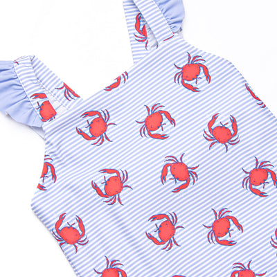 East Coast Crabs One Piece, Blue