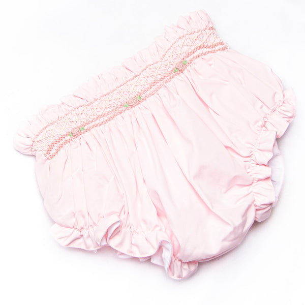 Bleu: Winifred Embroidered Diaper Set, Pink