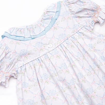 Bleu: Callaway Smocked Dress, Blue