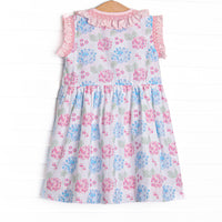 Bleu: Briar Smocked Dress, Pink Hydrangea