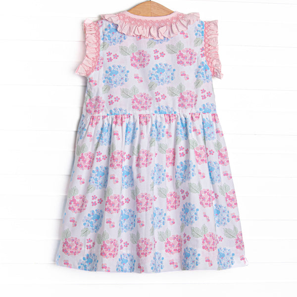 Bleu: Briar Smocked Dress, Pink Hydrangea