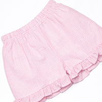 Happy Howls Applique Ruffle Short Set, Pink
