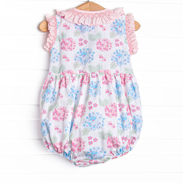 Bleu: Briar Smocked Bubble, Pink Hydrangea