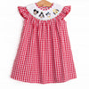 Clubhouse Characters Smocked Bishop Dress, Red