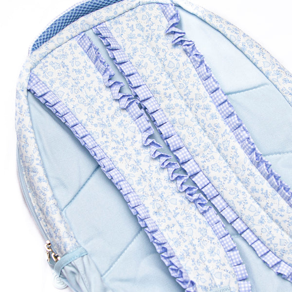 Blue Willow Oxford Quilted Backpack, Blue