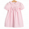 Eloise Collared Dress, Pink Corduroy