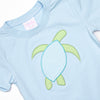 Sea Surfer Applique Short Set, Blue