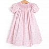 Reagan's Roses Smocked Bishop Dress, Pink
