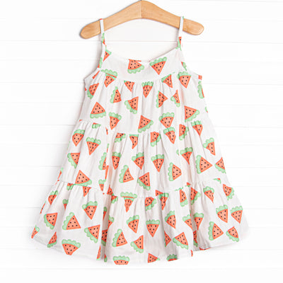 Ripe Rinds Muslin Dress, Red
