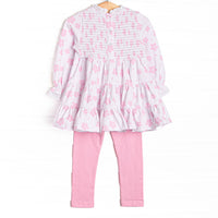 Pinky Promise Petals Legging Set, Pink