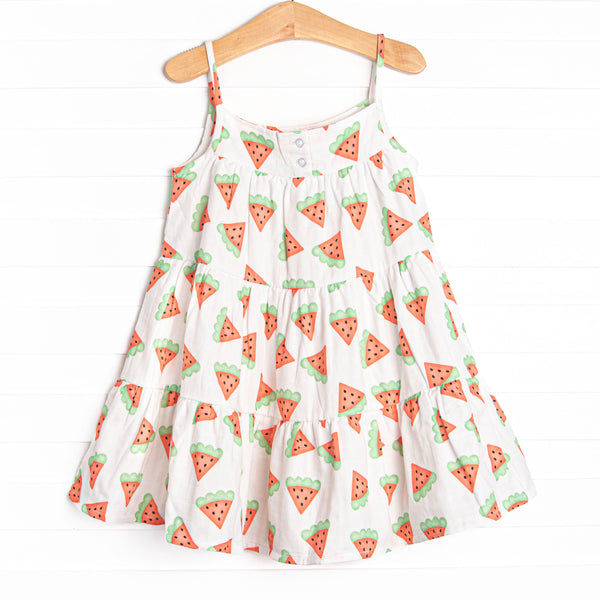 Ripe Rinds Muslin Dress, Red