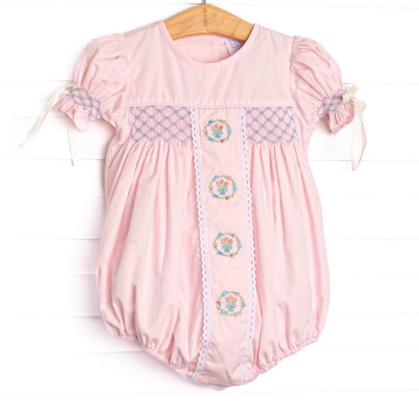 Bleu: Rosamund Smocked Bubble, Pink