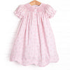 Reagan's Roses Smocked Bishop Dress, Pink