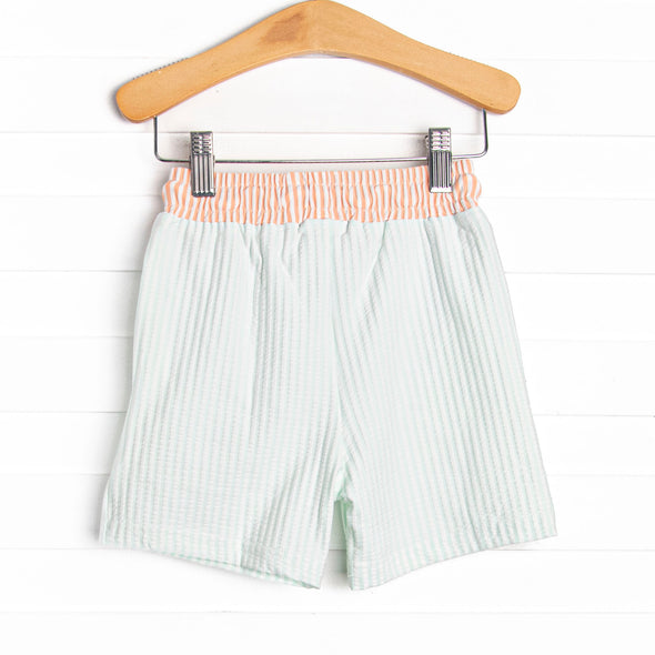 Coastal Coral Swim Trunks, Blue