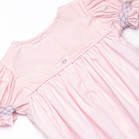 Bleu: Rosamund Smocked Bubble, Pink