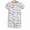 Goodnight Gator Bamboo Pajama Short Set, Green