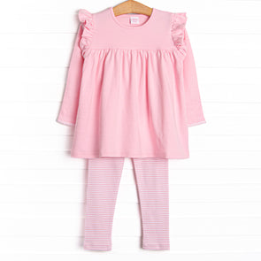 Caitlyn Pima Legging Set, Pink