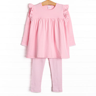 Caitlyn Pima Legging Set, Pink