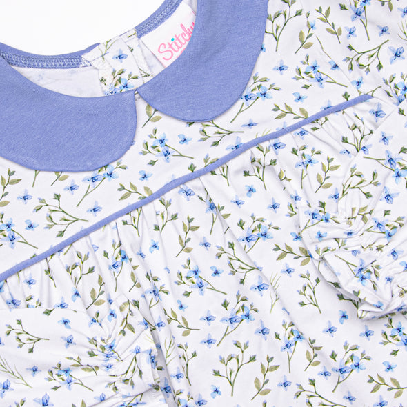 Planted Perfection Dress, Blue