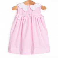 Ocean Treasure Embroidered Dress, Pink