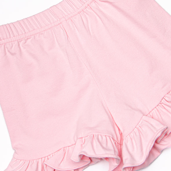 Shiny Scales Ruffle Short Set, Blue