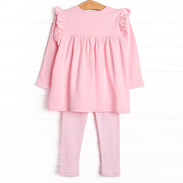 Caitlyn Pima Legging Set, Pink