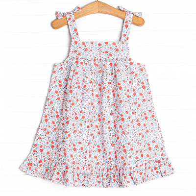 Primary Petals Dress, Red
