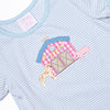 Southern Soiree Applique Dress, Blue