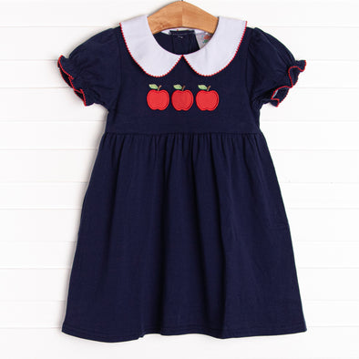 tiny cottons apple dress Recycled Cotton Apples Kid Ruffle Dress