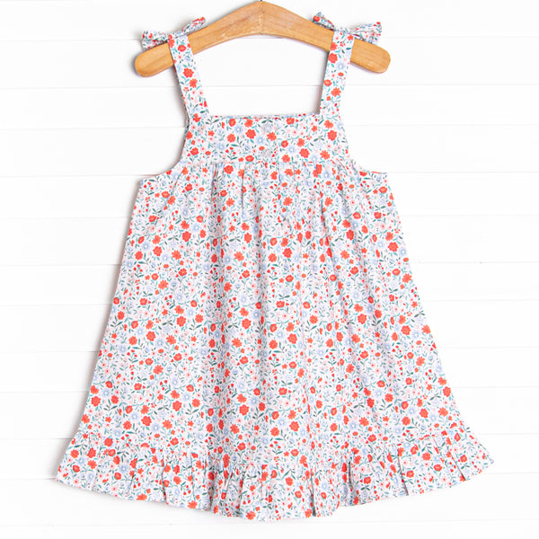 Primary Petals Dress, Red