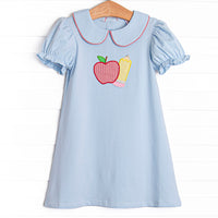 Back to the Basics Applique Dress, Blue
