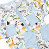 Animal Crossing Bamboo Zippy Pajama, Blue