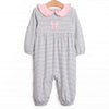 Finishing Touch Applique Romper, Sage