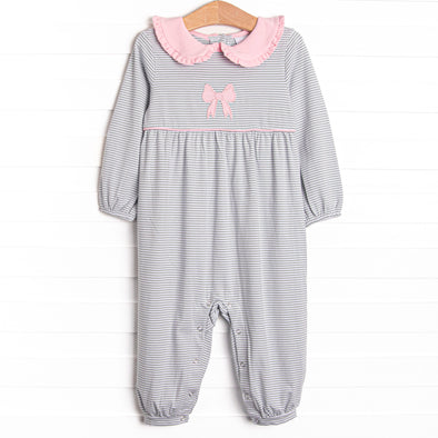 Finishing Touch Applique Romper, Sage