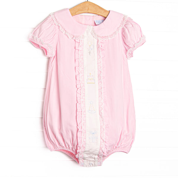 Bleu: Cherished Celebrations Embroidered Heirloom Bubble, Pink