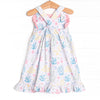 Coral Reef Florals Dress, Pink