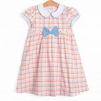 Preparatory Plaid Dress, Blue