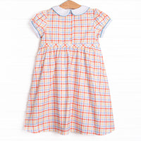 Preparatory Plaid Dress, Blue