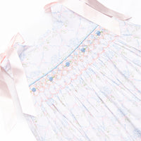 Bleu: Callaway Smocked Bubble, Blue