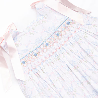 Bleu: Callaway Smocked Bubble, Blue