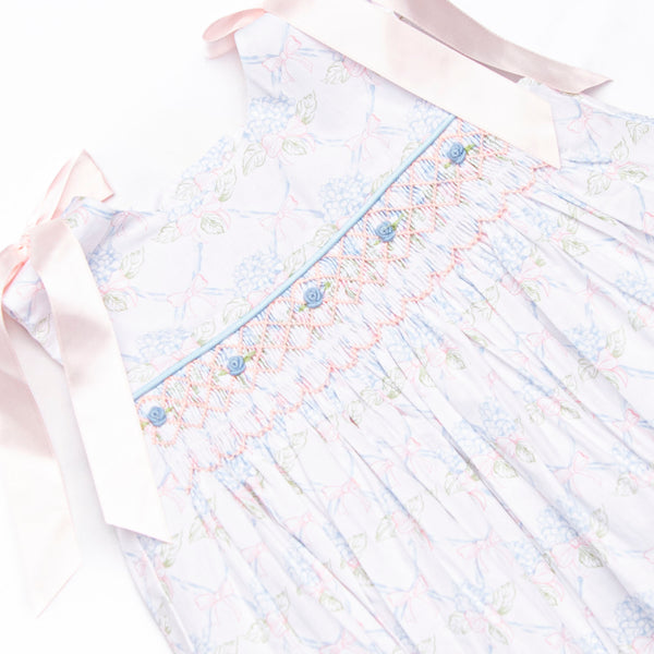 Bleu: Callaway Smocked Bubble, Blue