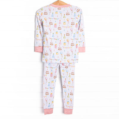 Party's Just Begun Bamboo Pajama Set, Pink