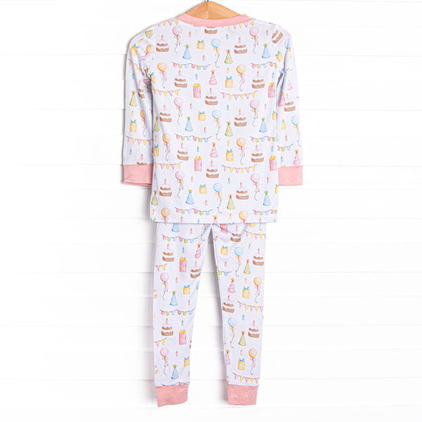 Party's Just Begun Bamboo Pajama Set, Pink