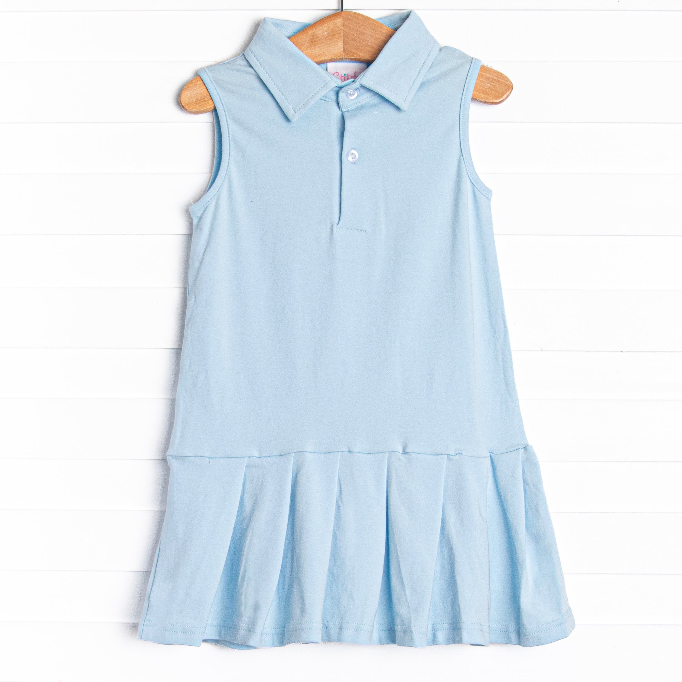 Wimbledon Winner Tennis Dress, Blue Stitchy Fish Wimbledon Winner Tennis Dress, Blue Stitchy Fish