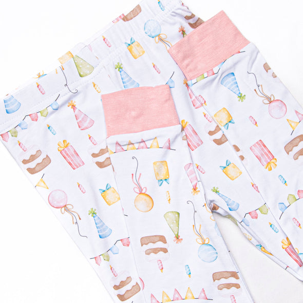 Party's Just Begun Bamboo Pajama Set, Pink