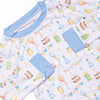Party's Just Begun Bamboo Pajama Set, Blue