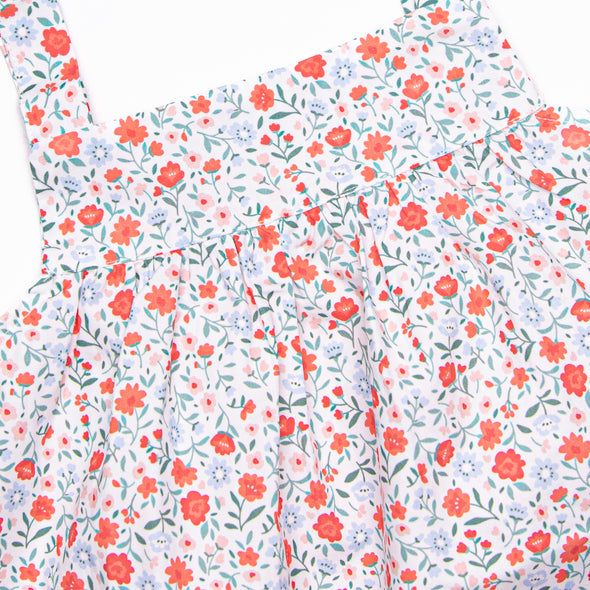 Primary Petals Dress, Red