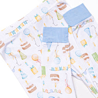 Party's Just Begun Bamboo Pajama Set, Blue